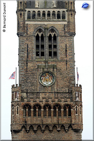 Brugge : le beffroi (belfort) sur la Grand-Place