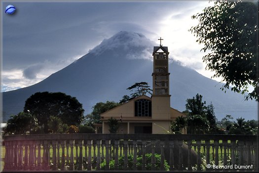 Village of La Fortuna, at the foot of Arenal volcano