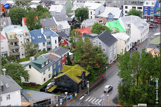 Reykjavík, view from Hallgrímskirkja church