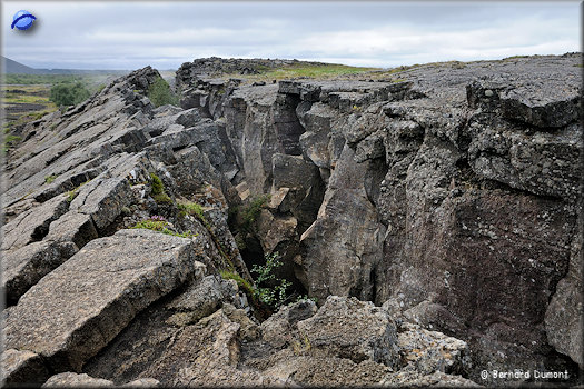 Landscape above Grjótagjá cave