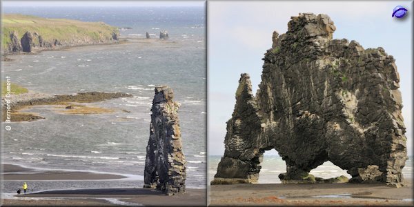 Hvítserkur basalt stack (15 m high)