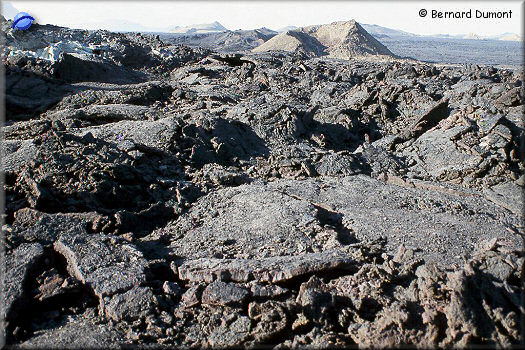 Leirhnjúkur, solidified lava flows