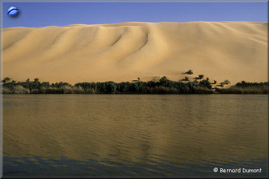 Ubari sand sea, lake Gebraoun