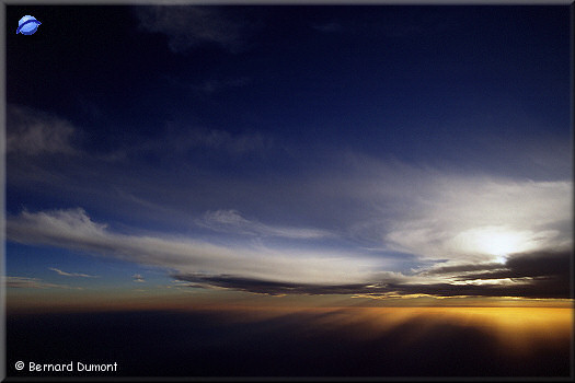 Sunset above the desert