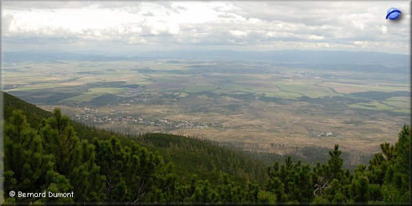 High Tatras : view on tne plain around Starý Smokovec