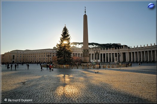 St. Peter's Square, Christmas Tree at the foot of the obelisk