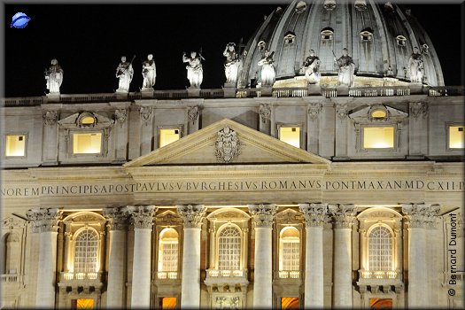 St. Peter's Basilica at night