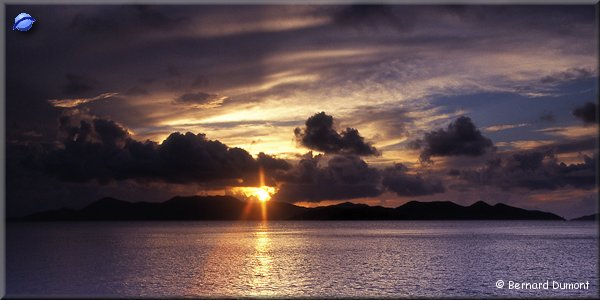 Norman Island, sunset