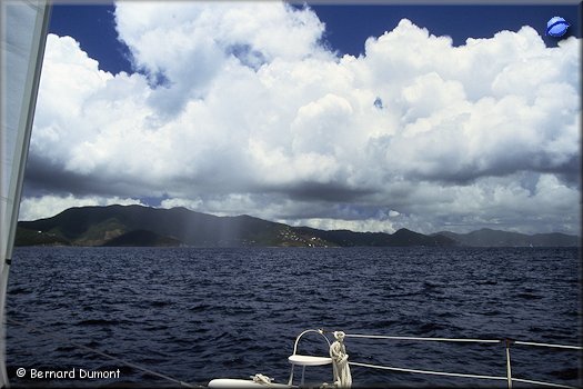 Between Norman Island and Tortola