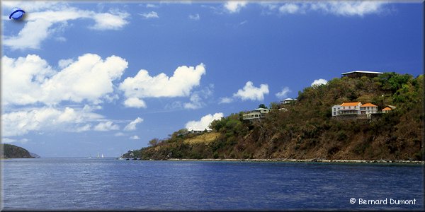 Between Norman Island and Tortola