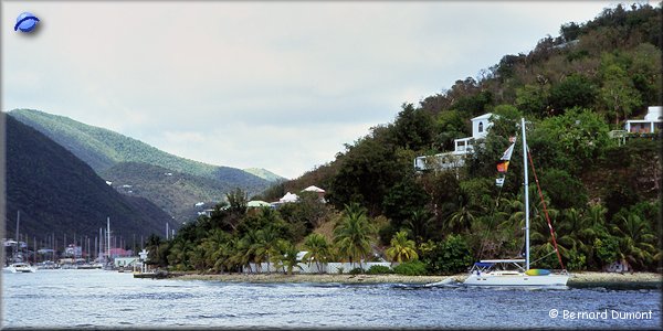 Between Norman Island and Tortola